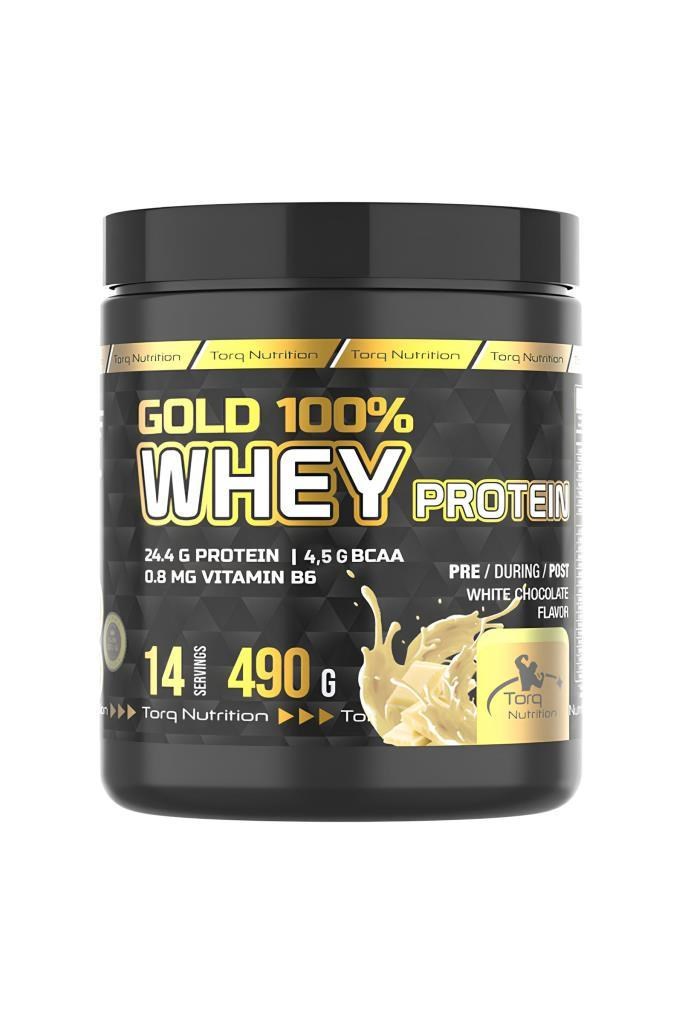 Torq Gold %100 Whey Protein 490gr Beyaz Çikolata | Hızlı KargoTorq Nutrition Gold %100 Whey Protein Tozu Beyaz Çikolata 490 Gr - 14 ServisTorq Nutrition