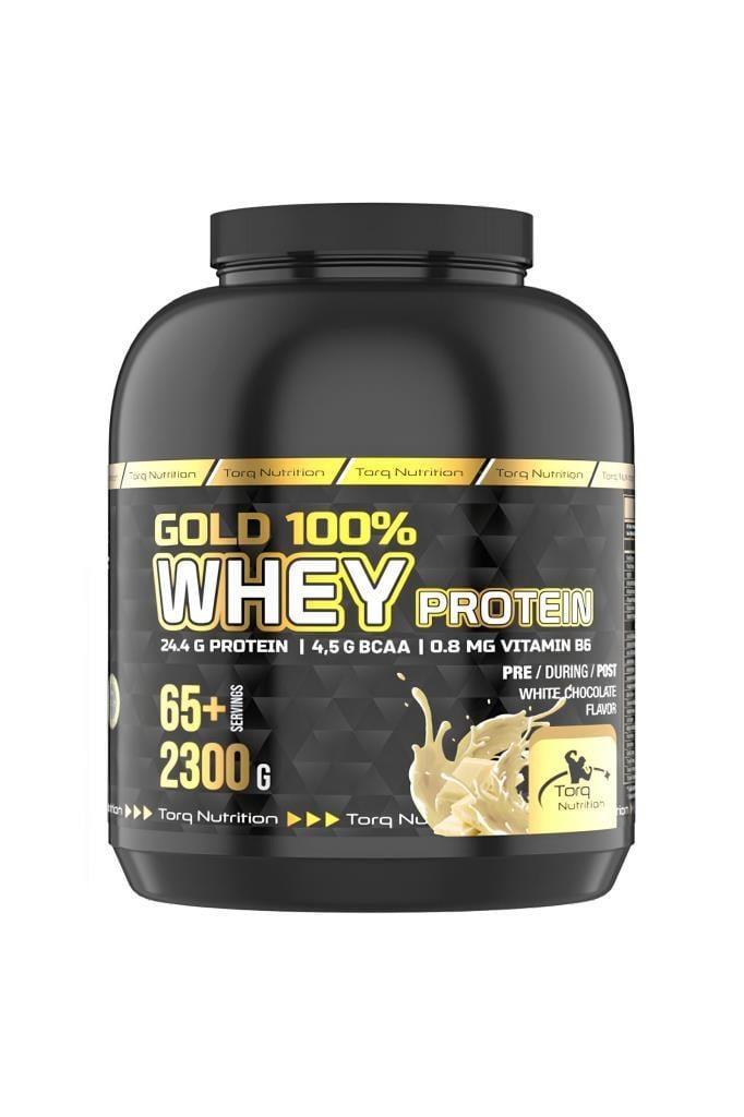 Torq Nutrition Gold %100 Whey 2300g 65+ Servis | Hızlı KargoTorq Nutrition Gold %100 Whey Protein Tozu Beyaz Çikolata 2300 Gr - 65+ ServisTorq Nutrition