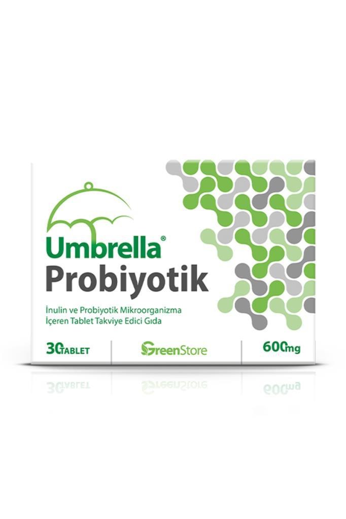 Umbrella Probiyotik 30 Tablet 🦠 Sindirim DesteğiUmbrella Probiyotik 30 TabletUmbrella