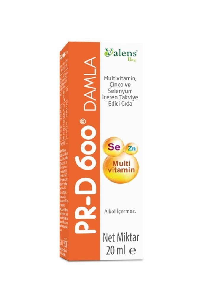 Valens PR-D 600 Damla 20 ml Multivitamin Takviye  Valens PR-D 600 Damla 20 mlValens