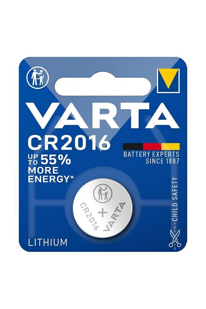 Varta CR2016 Lithium Pil 3V Tekli Paket FiyatıVarta CR2016 Lithium Pil 3V TekliVarta