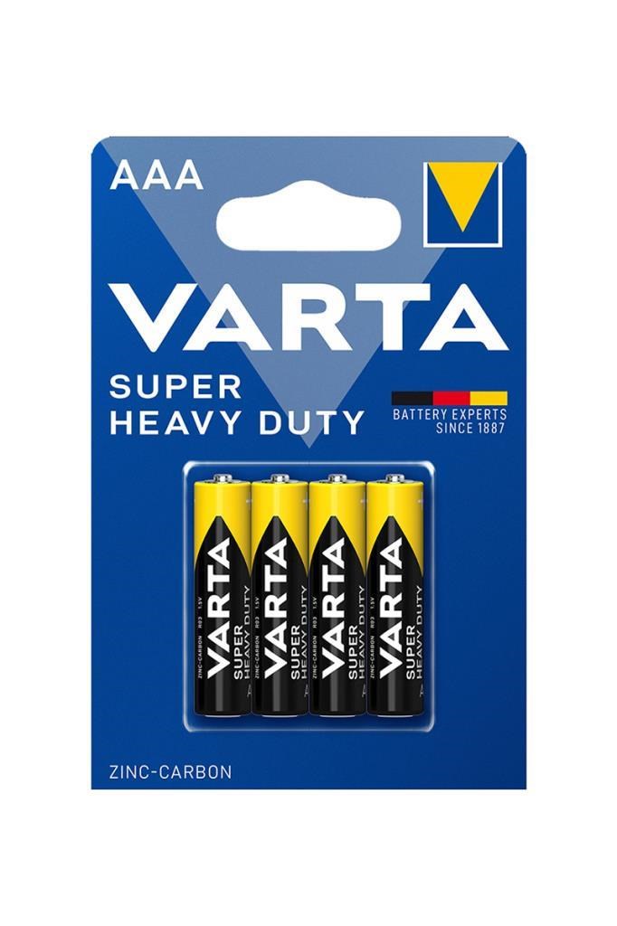 Varta Super Heavy Duty 4lü Çinko Karbon AAA İnce Kalem PilVarta Super Heavy Duty 4lü Çinko Karbon AAA İnce Kalem PilVarta