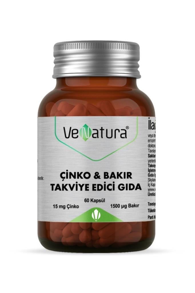 Venatura Çinko Bakır 60 Kapsül Fiyatı, YorumlarıVenatura Çinko Bakır 60 KapsülVenatura