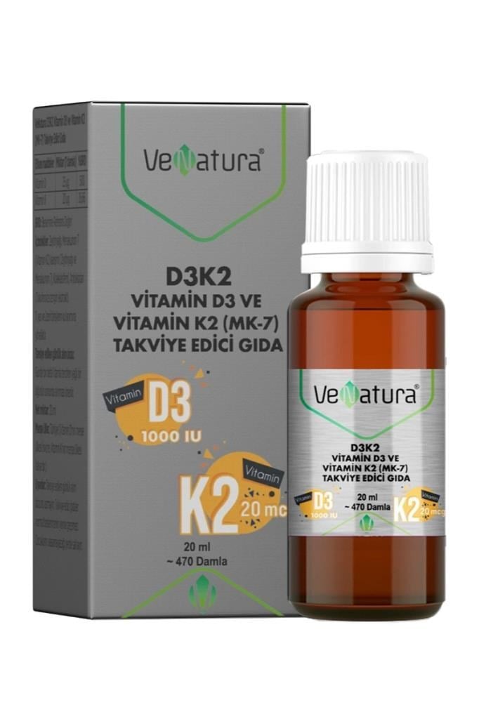 Venatura Vitamin D3 K2 20 ml Damla Fiyatı, YorumlarıVenatura Vitamin D3 K2 20 ml DamlaVenatura