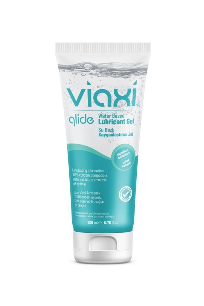Viaxi Glide Sade 200 ml Kayganlaştırıcı Jel  Viaxi Glide Sade 200 ml Su Bazlı Kayganlaştırıcı JelViaxi