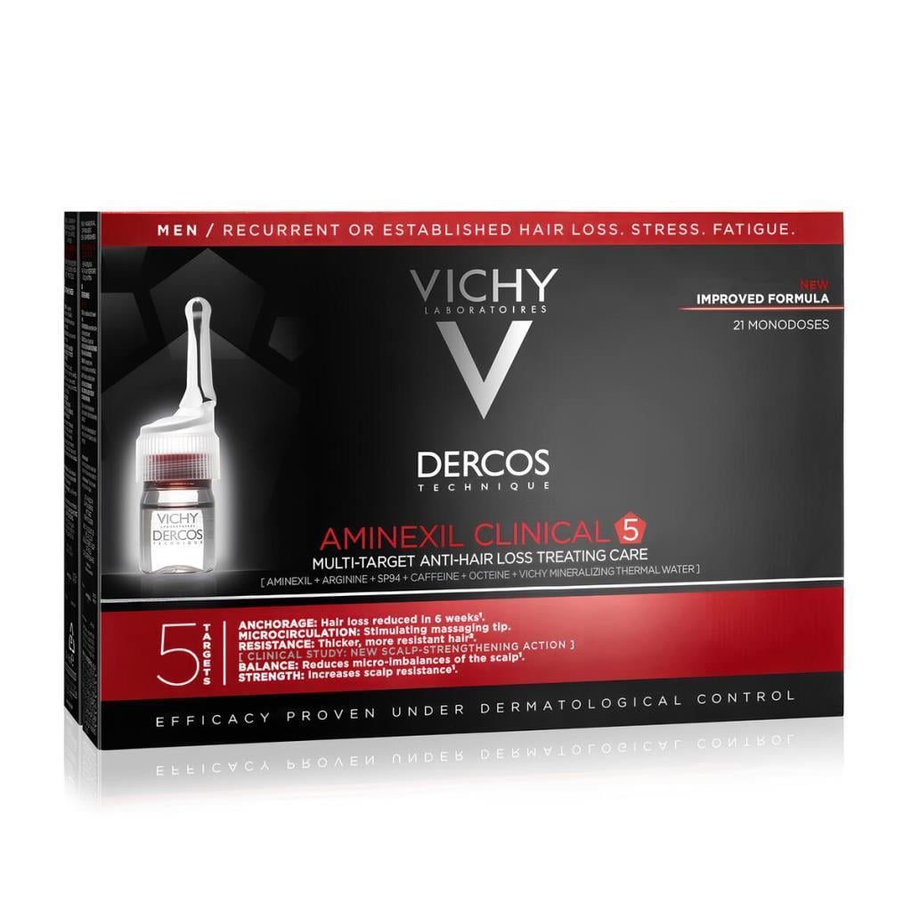 Vichy Dercos Aminexil Clinical 5 Erkek 21x6 ml Saç Dökülmesine Karşı SerumVichy Dercos Aminexil Clinical 5 Erkek 21x6 ml Saç Dökülmesine Karşı SerumVichy