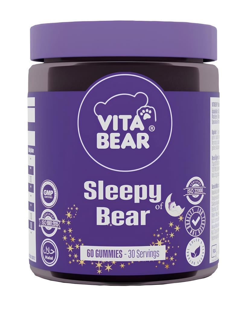 Vita Bear Sleepy Bear 60 GummiesVita Bear Sleepy Bear Gummy 3 mg Melatonin Vitamin 60lıVita Bear