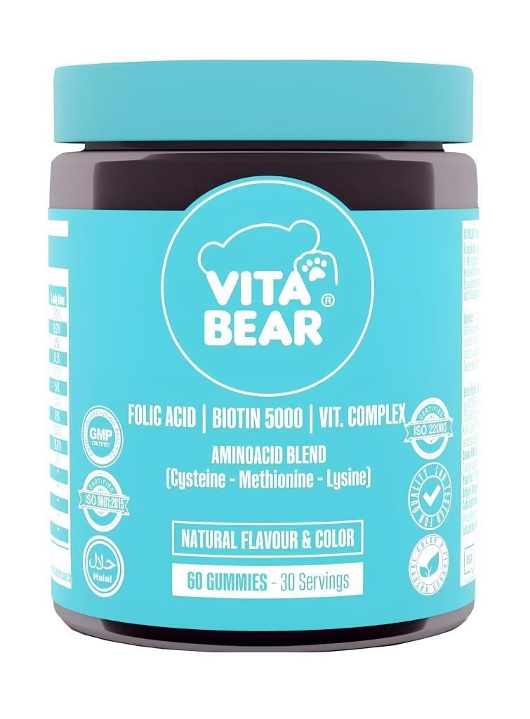 Vita Bear Strong Hair Gummy Vitamin 60lıVita Bear Strong Hair Gummy Vitamin 60lıVita Bear