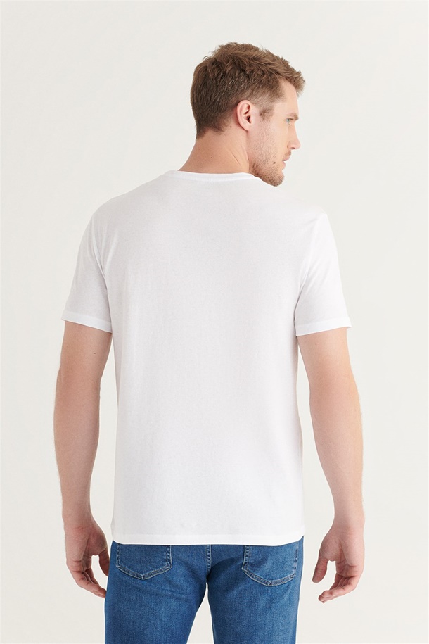 2'li Bisiklet Yaka Düz T-Shirt