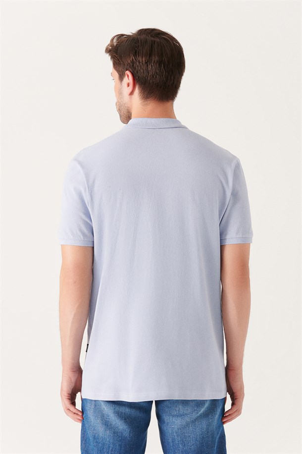 Polo Yaka Düz T-Shirt