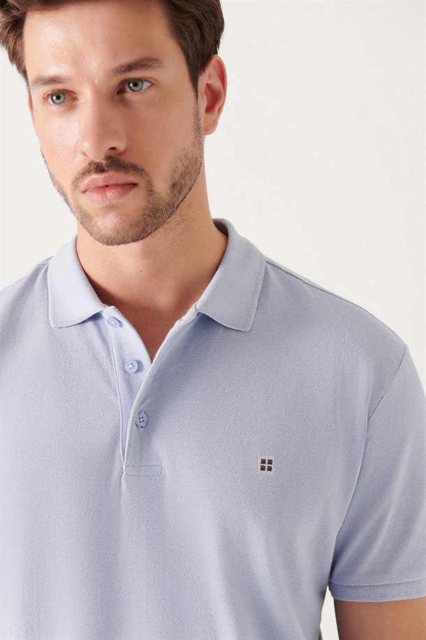 Polo Yaka Düz T-Shirt