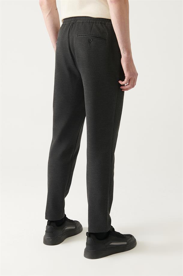 Antrasit Dokuma Jogger Pantolon