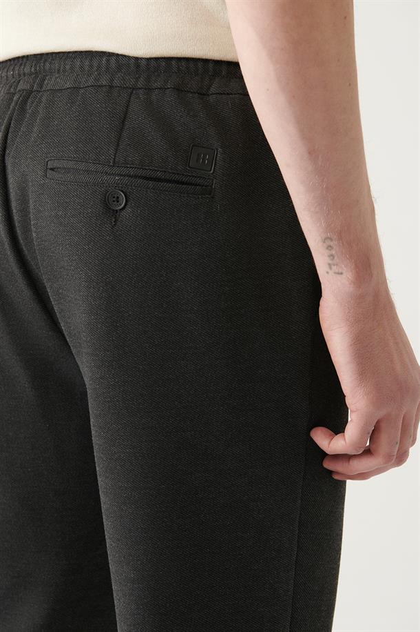 Antrasit Dokuma Jogger Pantolon