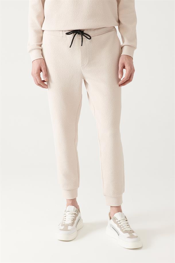 Bej Jakarlı Jogger