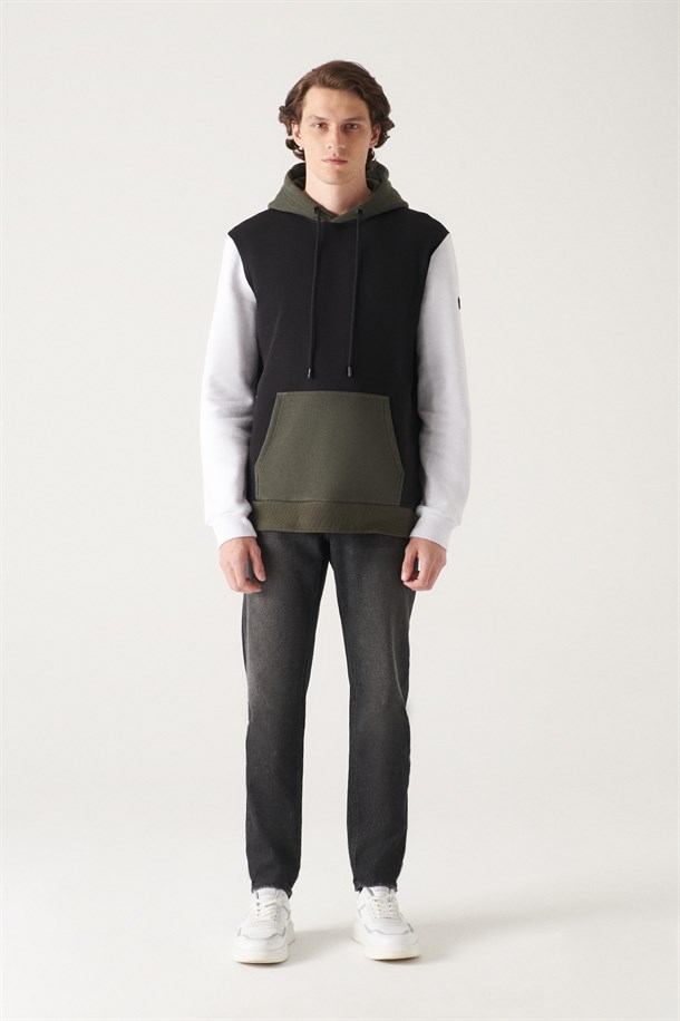 Blok Renkli Sweatshirt