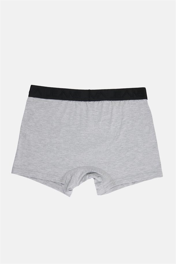 Gri Düz Boxer