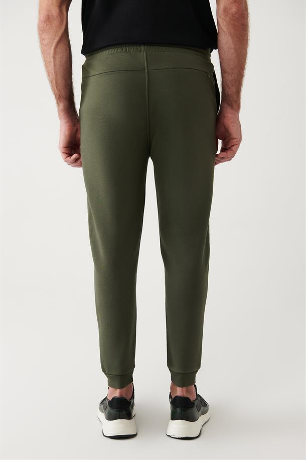 Haki Piramid Baskılı Jogger