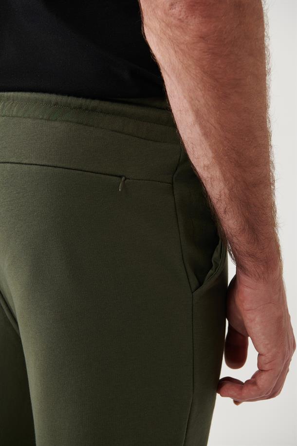 Haki Piramid Baskılı Jogger