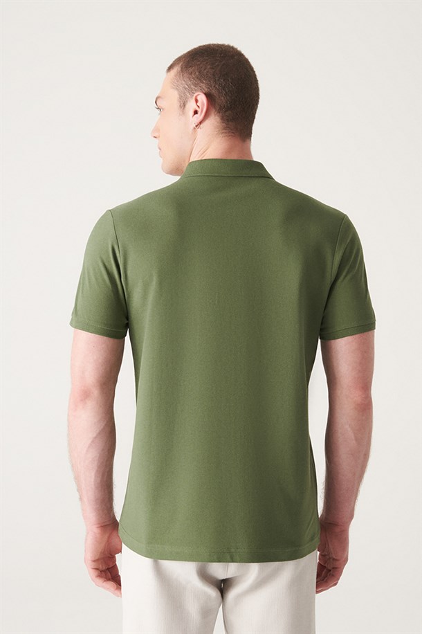 Polo Yaka Düz T-Shirt