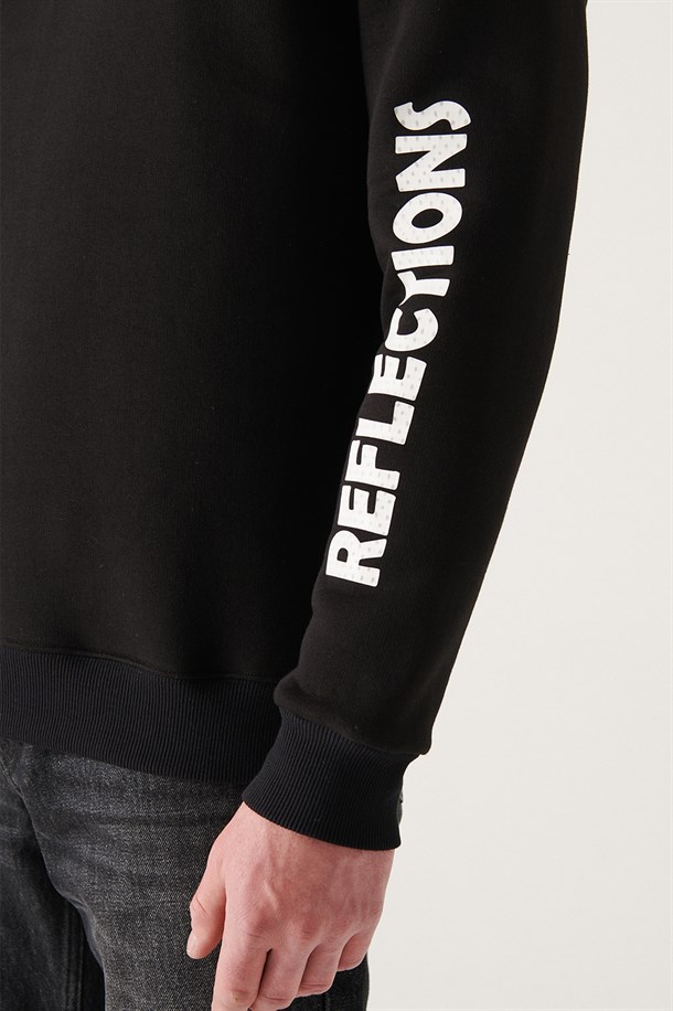 Hologram Baskılı Sweatshirt
