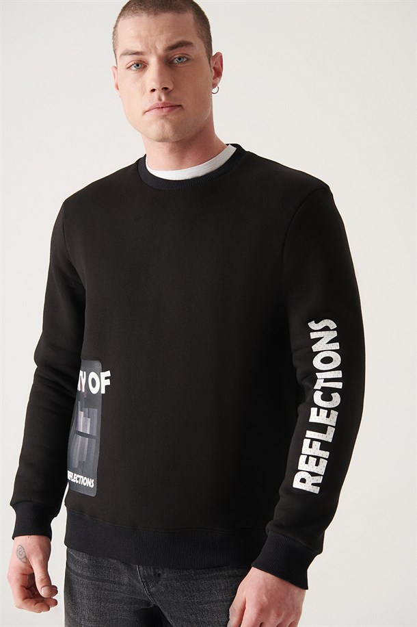 Hologram Baskılı Sweatshirt