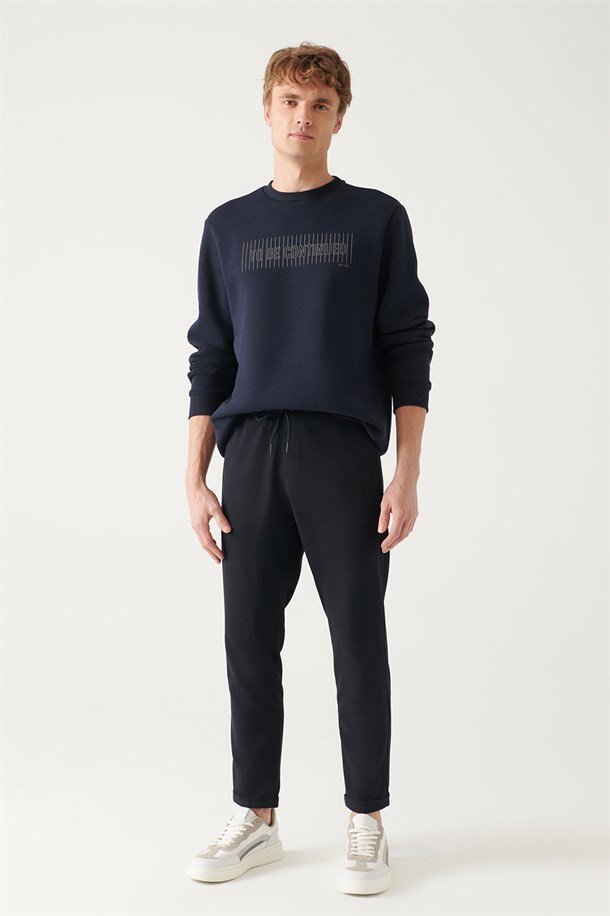 Reflektör Baskılı Sweatshirt