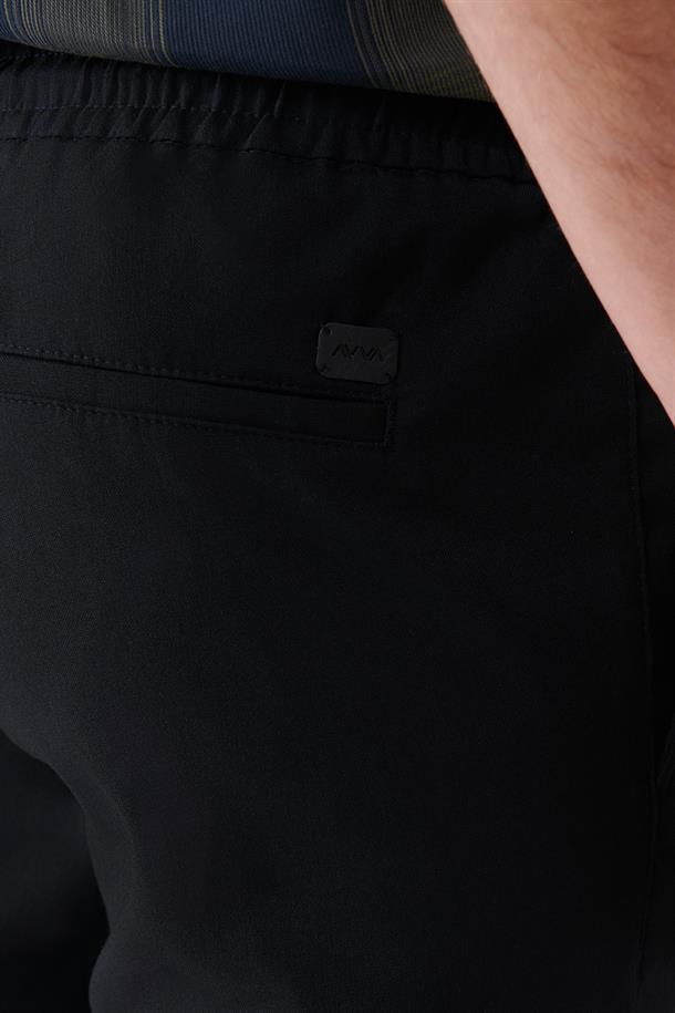 Lacivert Paçası Lastikli Jogger Slim Fit Pantolon