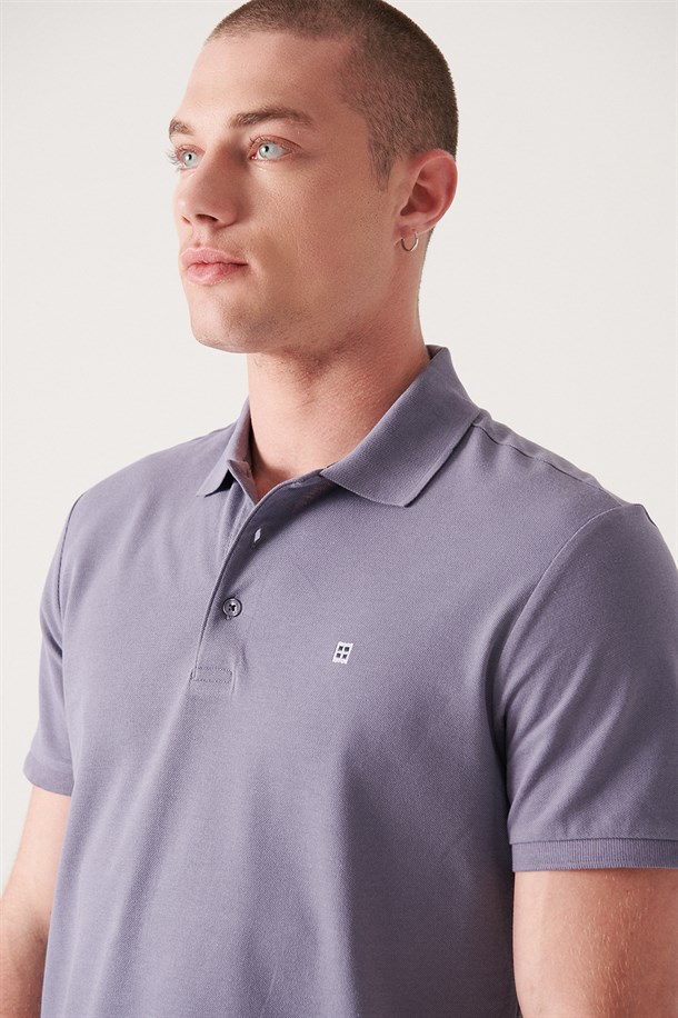 Polo Yaka Düz T-Shirt