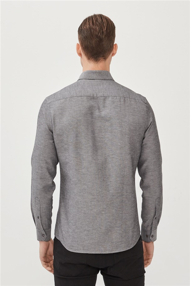 Oxford Düğmeli Yaka Slim Fit Gömlek