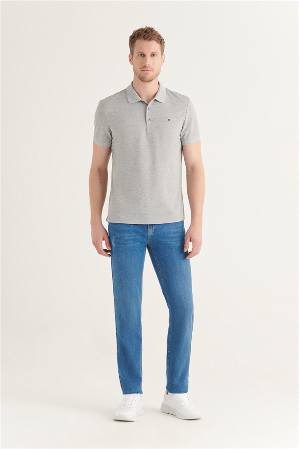 Polo Yaka Düz T-Shirt