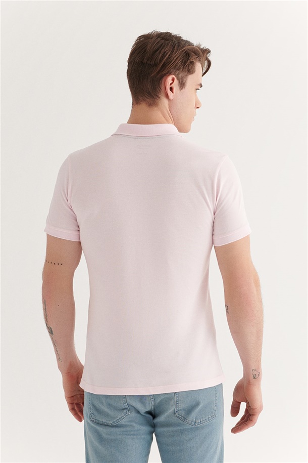 Polo Yaka Düz T-Shirt