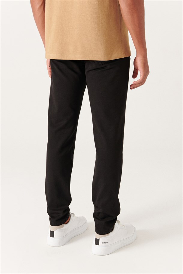 Siyah 5 Cepli Slim Fit Pantolon