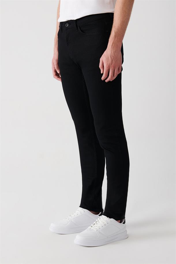 Siyah Basic 5 Cep Kanvas Pantolon