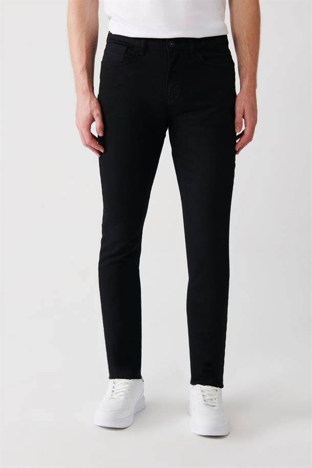 Siyah Basic 5 Cep Kanvas Pantolon