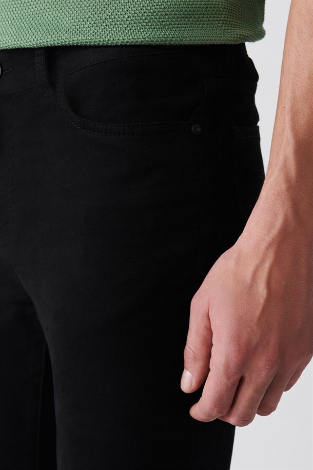 Siyah Basic 5 Cep Pantolon