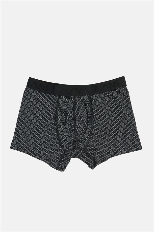 Siyah Desenli Boxer