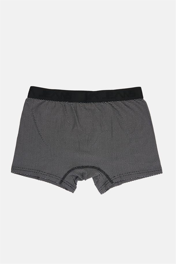 Siyah Desenli Boxer