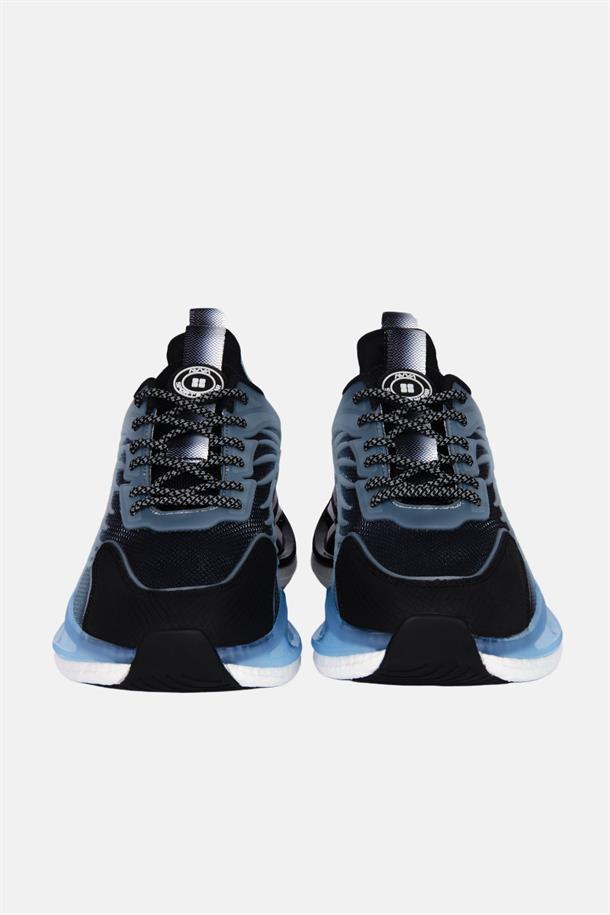 Siyah Esnek Taban Sneaker Ayakkabı