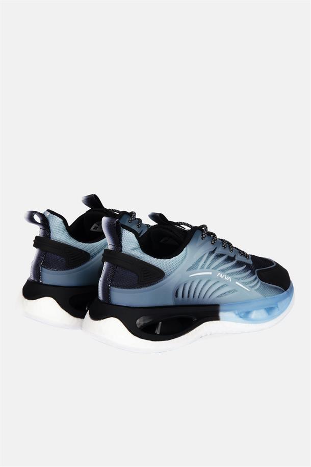 Siyah Esnek Taban Sneaker Ayakkabı