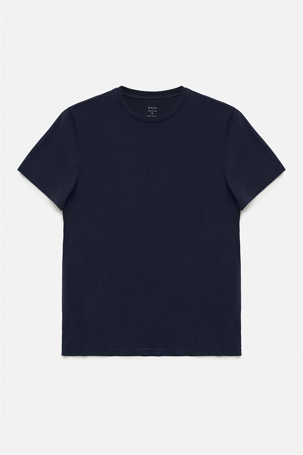 2'li Bisiklet Yaka Düz T-Shirt