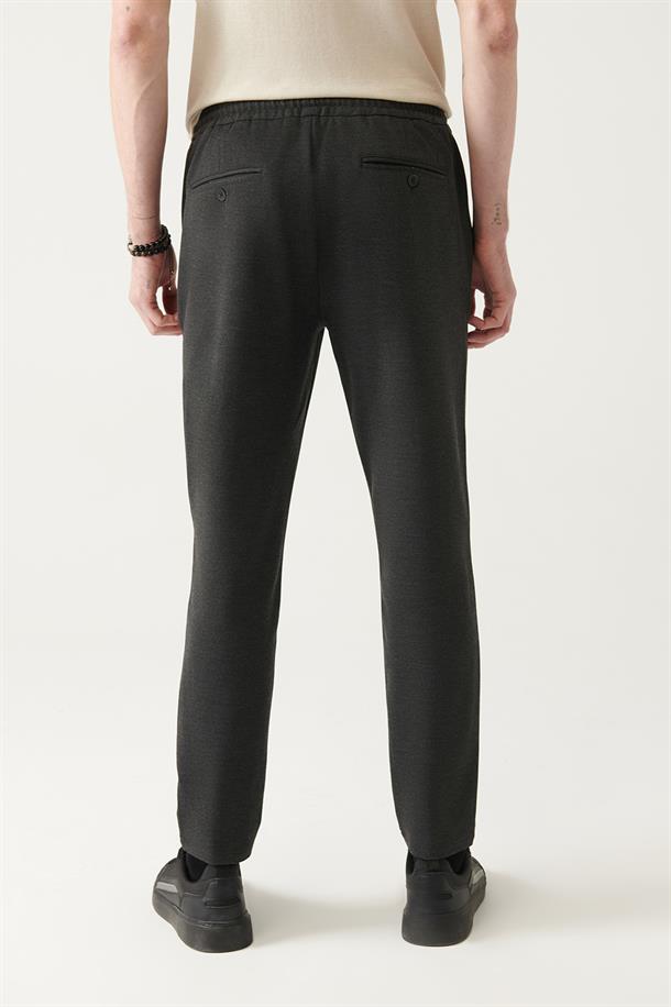 Antrasit Dokuma Jogger Pantolon