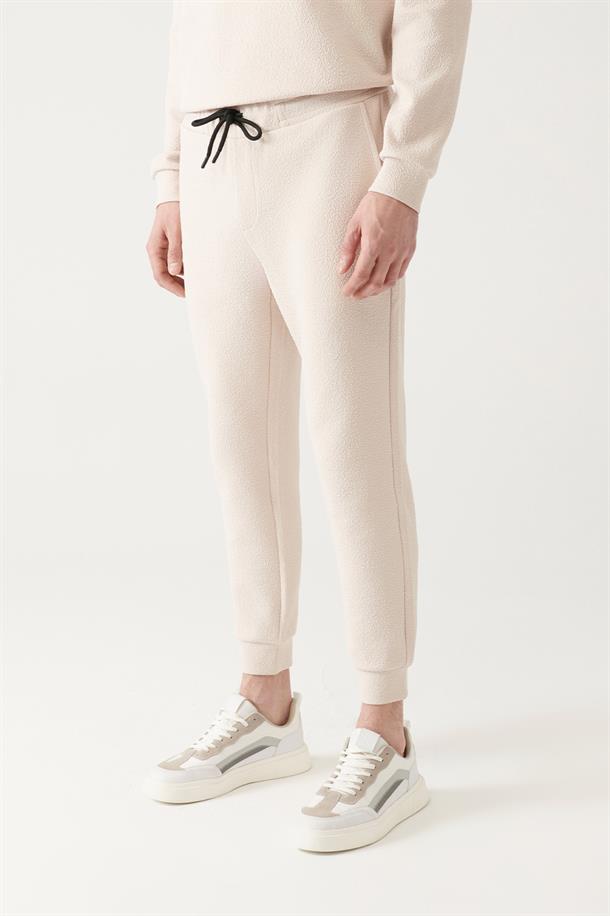 Bej Jakarlı Jogger