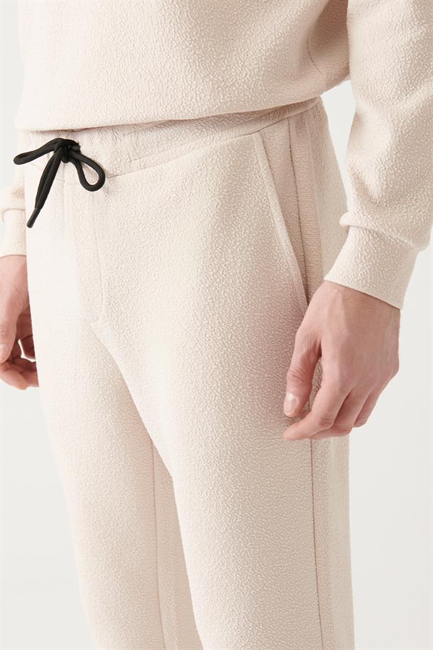 Bej Jakarlı Jogger