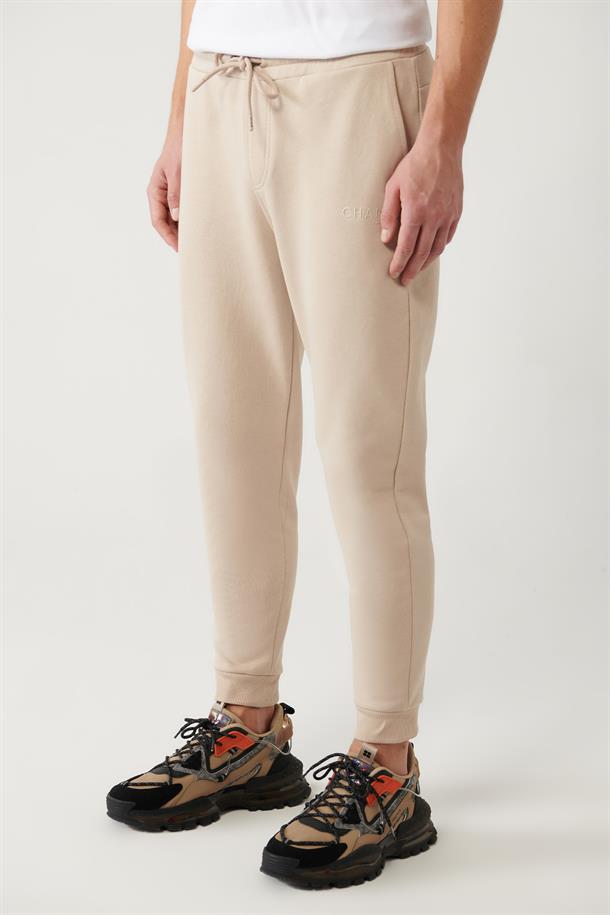 Bej Piramid Baskılı Jogger