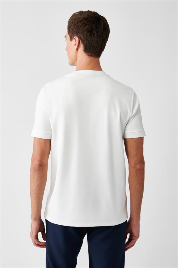 Beyaz Baskılı T-shirt