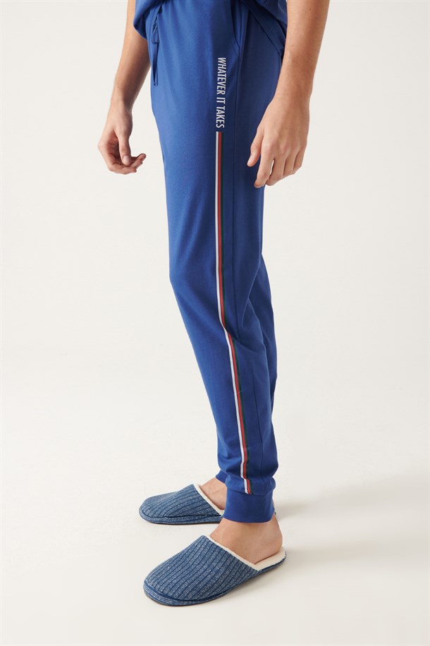Bisiklet Yaka Kısa Kol Pijama Takımı