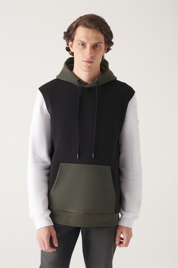 Blok Renkli Sweatshirt
