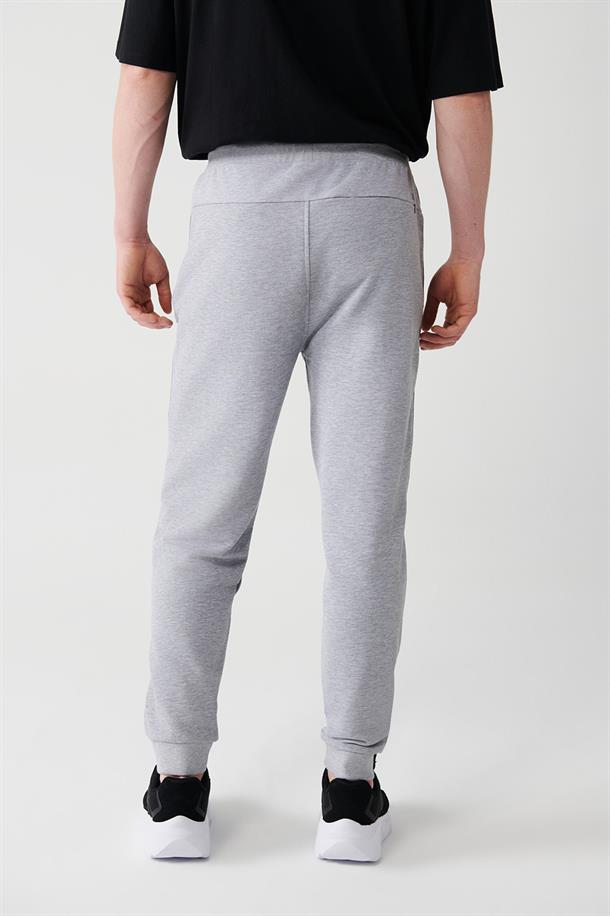 Gri Şeritli Jogger