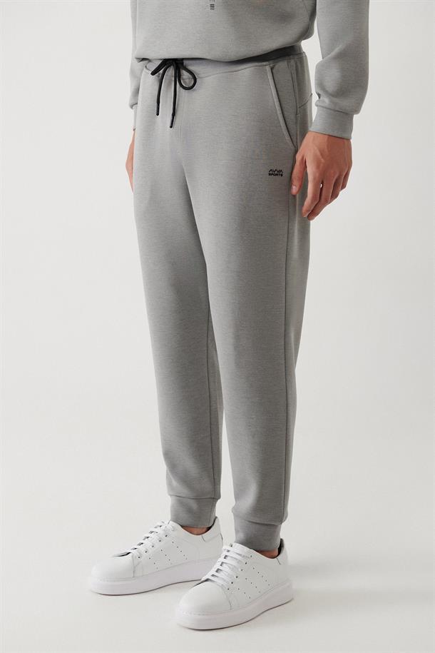 Gri Soft Touch Kumaş Jogger