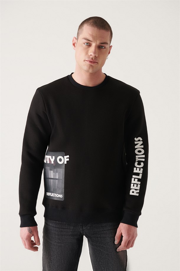 Hologram Baskılı Sweatshirt
